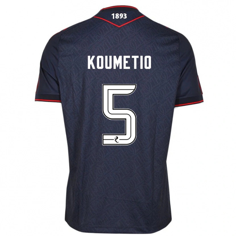 Danxen Uomo Maglia Billy Koumetio #5 Blu Navy Bianco Kit Gara Home 2025/26 Maglietta