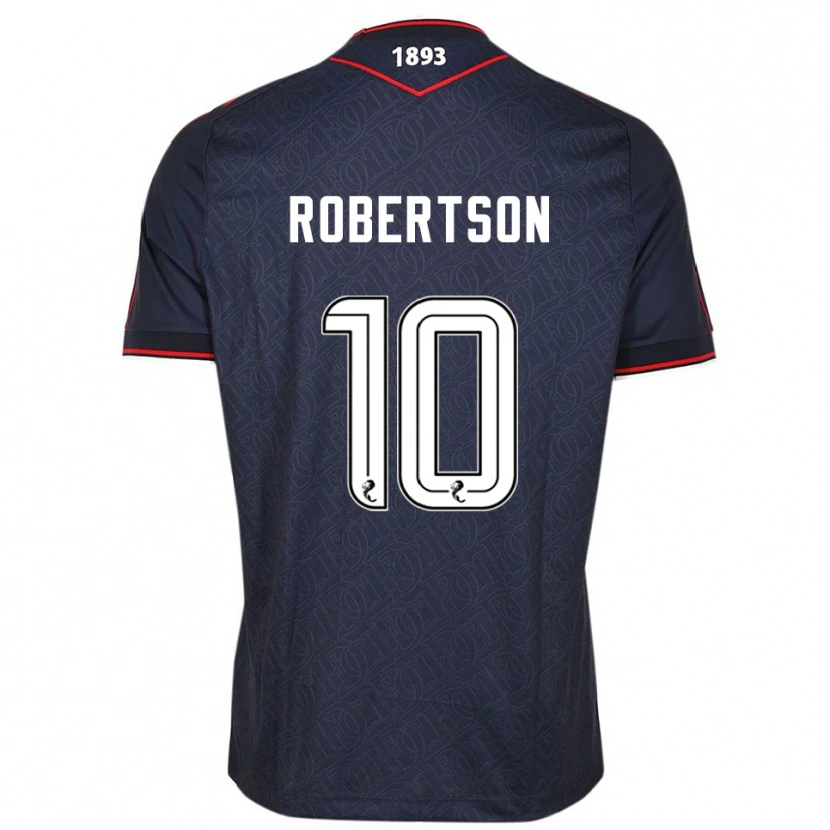 Danxen Uomo Maglia Finlay Robertson #10 Blu Navy Bianco Kit Gara Home 2025/26 Maglietta