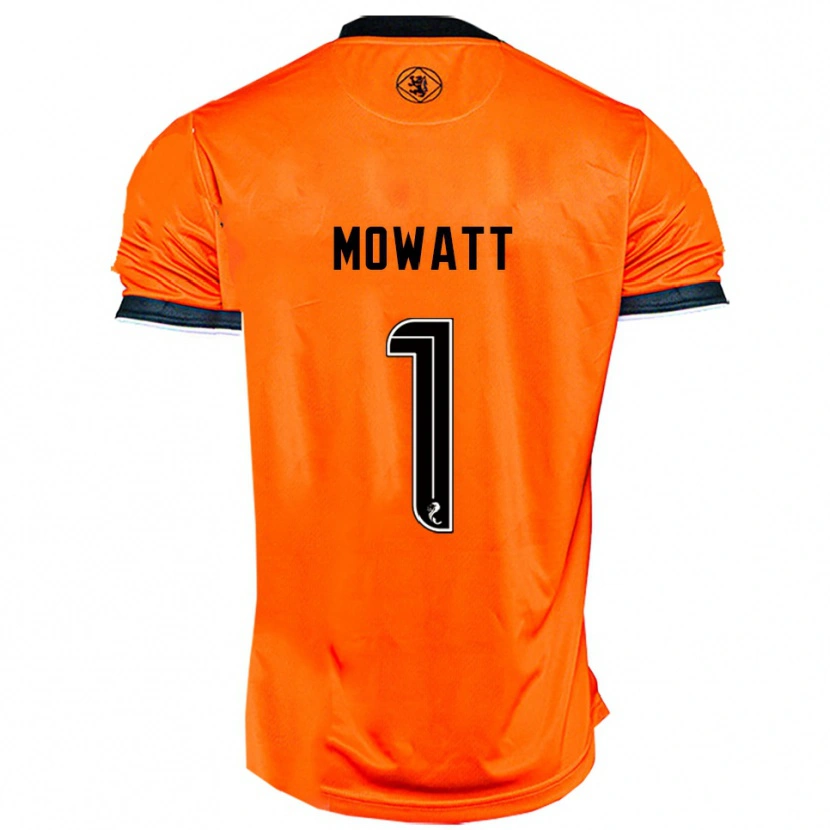 Danxen Uomo Maglia Beth Mowatt #1 Arancione Nero Kit Gara Home 2025/26 Maglietta
