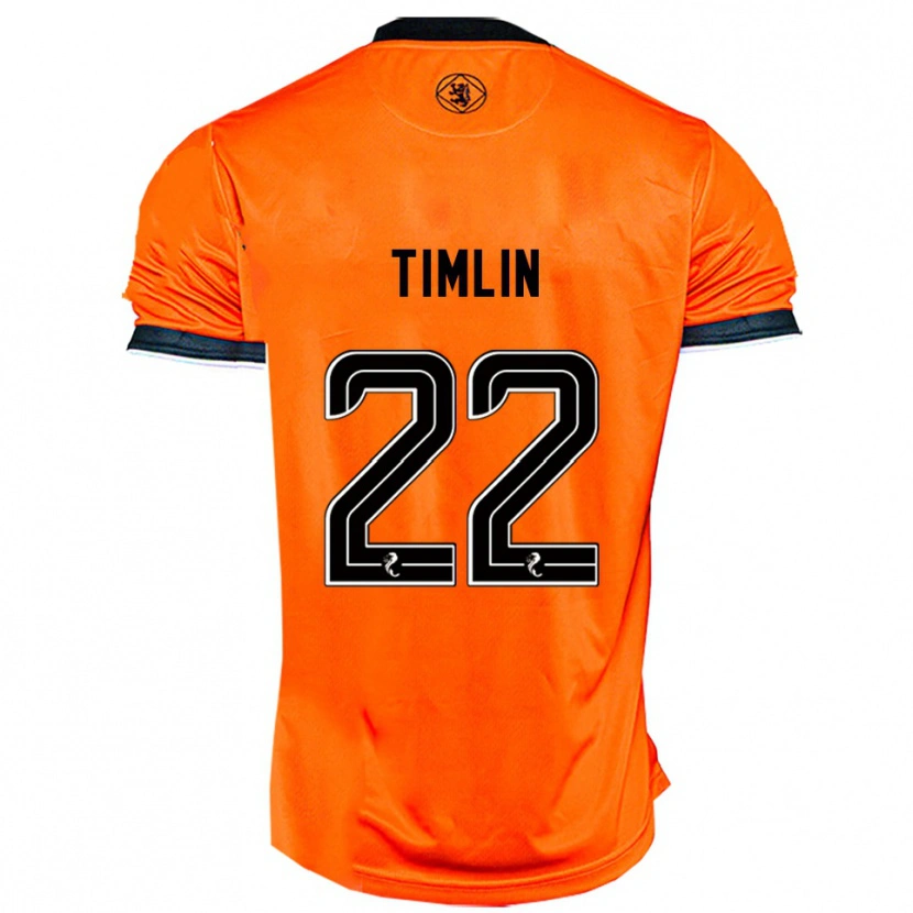 Danxen Uomo Maglia Sophie Timlin #22 Arancione Nero Kit Gara Home 2025/26 Maglietta