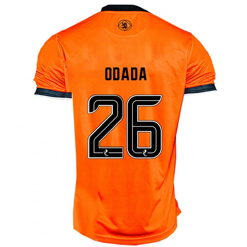 Danxen Uomo Maglia Richard Odada #26 Arancione Nero Kit Gara Home 2025/26 Maglietta