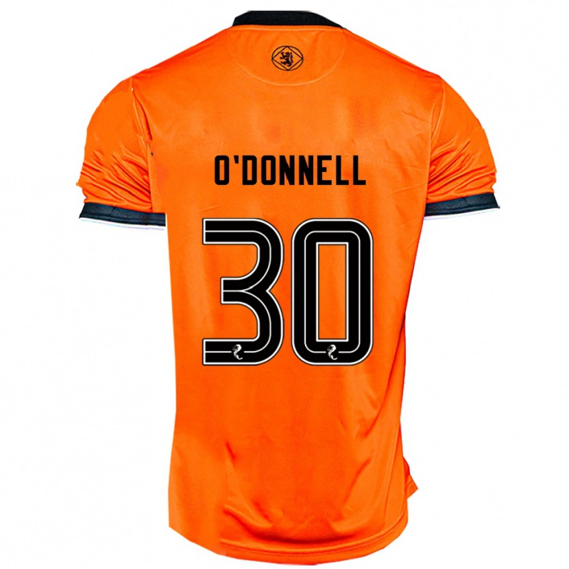 Danxen Uomo Maglia Lewis O'donnell #30 Arancione Nero Kit Gara Home 2025/26 Maglietta