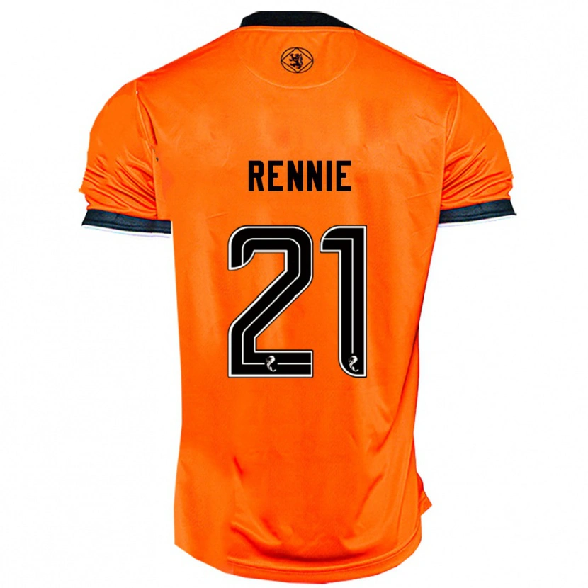 Danxen Uomo Maglia Beth Rennie #21 Arancione Nero Kit Gara Home 2025/26 Maglietta