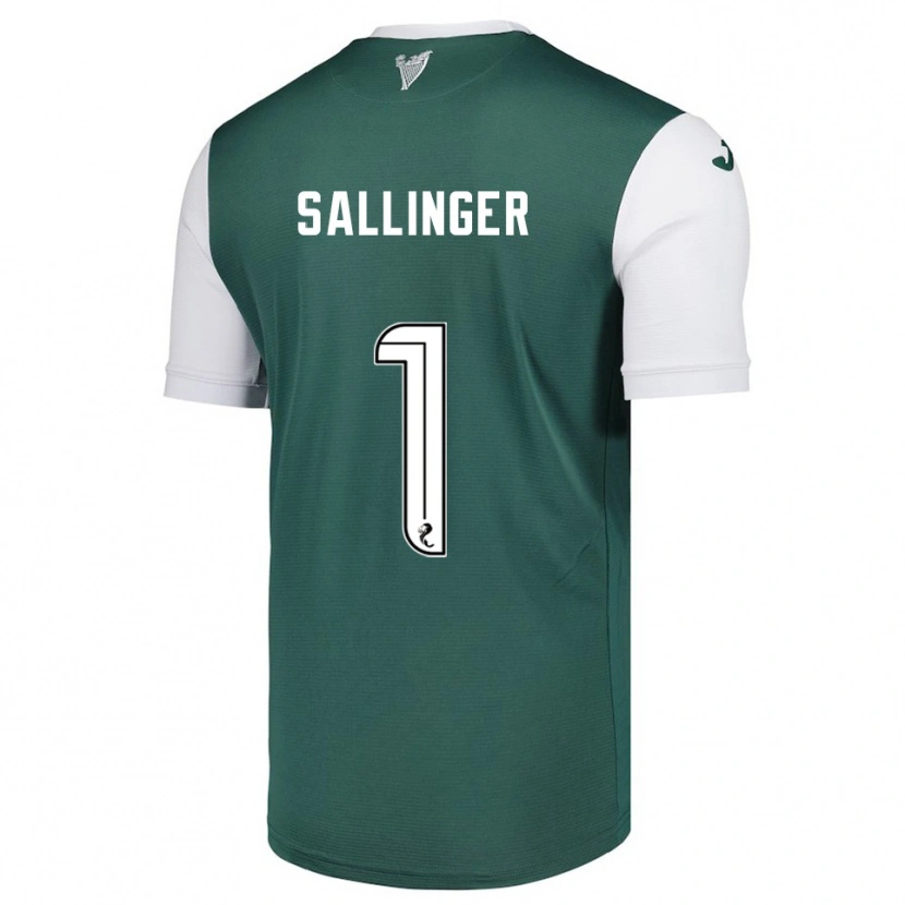 Danxen Uomo Maglia Raphael Sallinger #1 Verde Bianco Kit Gara Home 2025/26 Maglietta