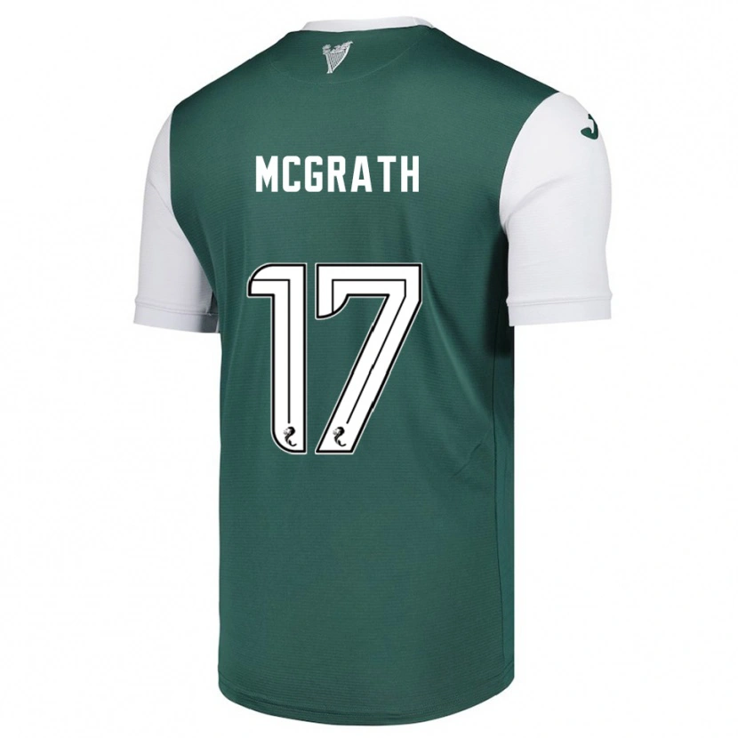 Danxen Uomo Maglia Jamie Mcgrath #17 Verde Bianco Kit Gara Home 2025/26 Maglietta