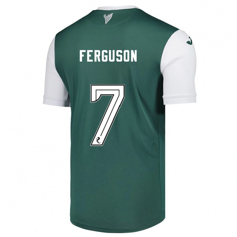 Danxen Uomo Maglia Abbie Ferguson #7 Verde Bianco Kit Gara Home 2025/26 Maglietta