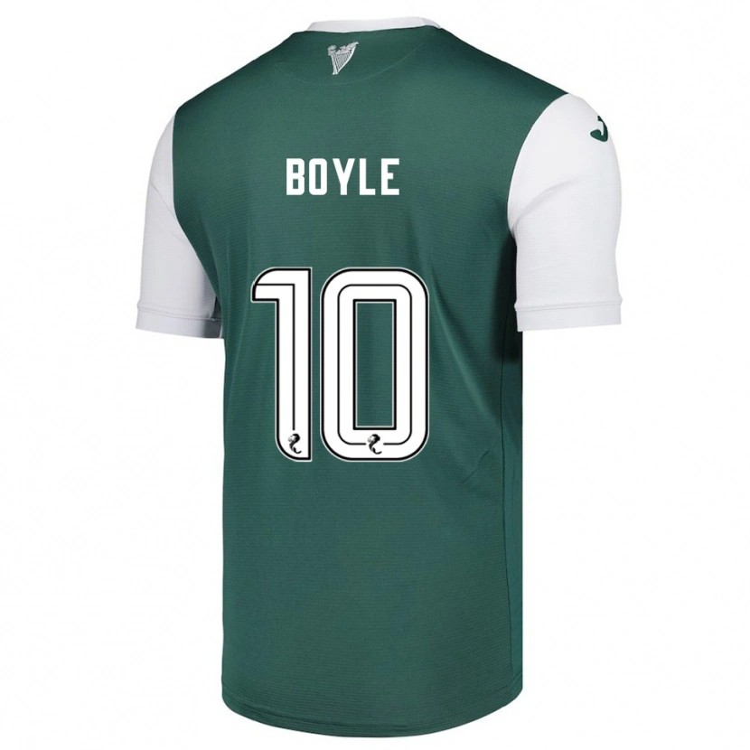 Danxen Uomo Maglia Martin Boyle #10 Verde Bianco Kit Gara Home 2025/26 Maglietta