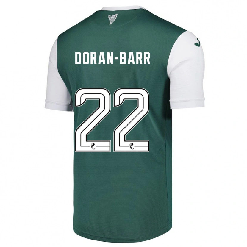 Danxen Uomo Maglia Lauren Doran-Barr #22 Verde Bianco Kit Gara Home 2025/26 Maglietta