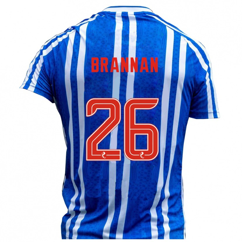 Danxen Uomo Maglia Ben Brannan #26 Blu Bianco Kit Gara Home 2025/26 Maglietta