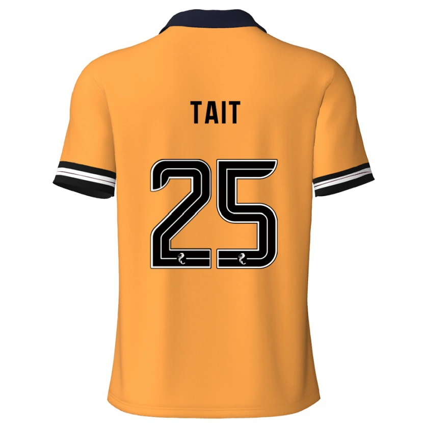 Danxen Uomo Maglia Macaulay Tait #25 Giallo Nero Kit Gara Home 2025/26 Maglietta