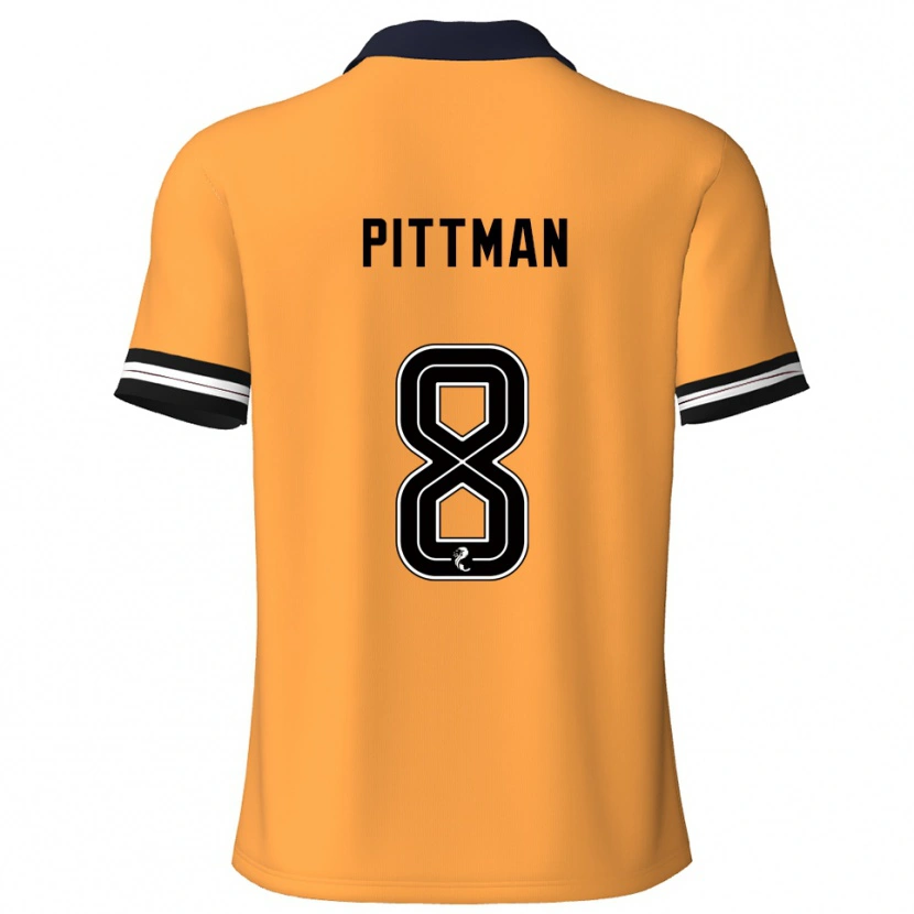 Danxen Uomo Maglia Scott Pittman #8 Giallo Nero Kit Gara Home 2025/26 Maglietta