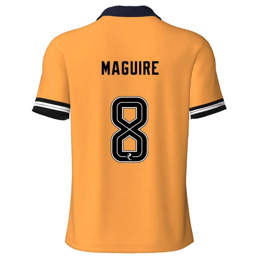 Danxen Uomo Maglia Ciaran Maguire #8 Giallo Nero Kit Gara Home 2025/26 Maglietta