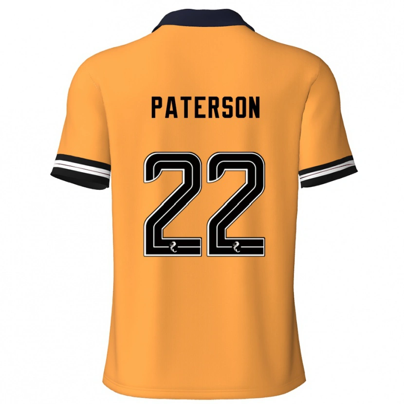 Danxen Uomo Maglia Maura Paterson #22 Giallo Nero Kit Gara Home 2025/26 Maglietta