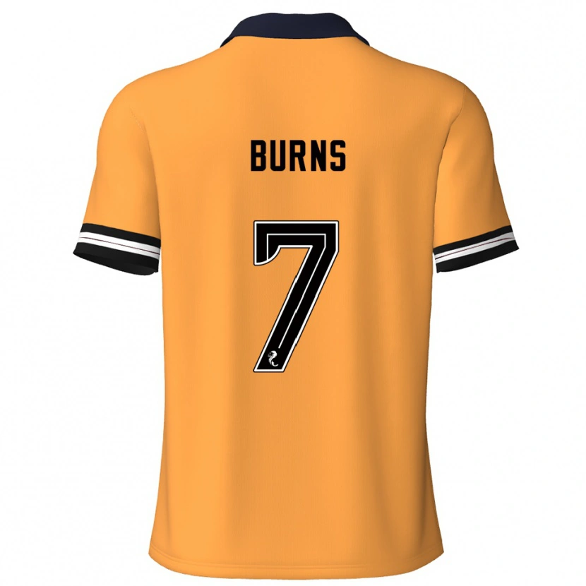 Danxen Uomo Maglia Erin Burns #7 Giallo Nero Kit Gara Home 2025/26 Maglietta
