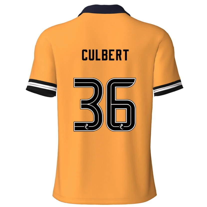 Danxen Uomo Maglia Sam Culbert #36 Giallo Nero Kit Gara Home 2025/26 Maglietta