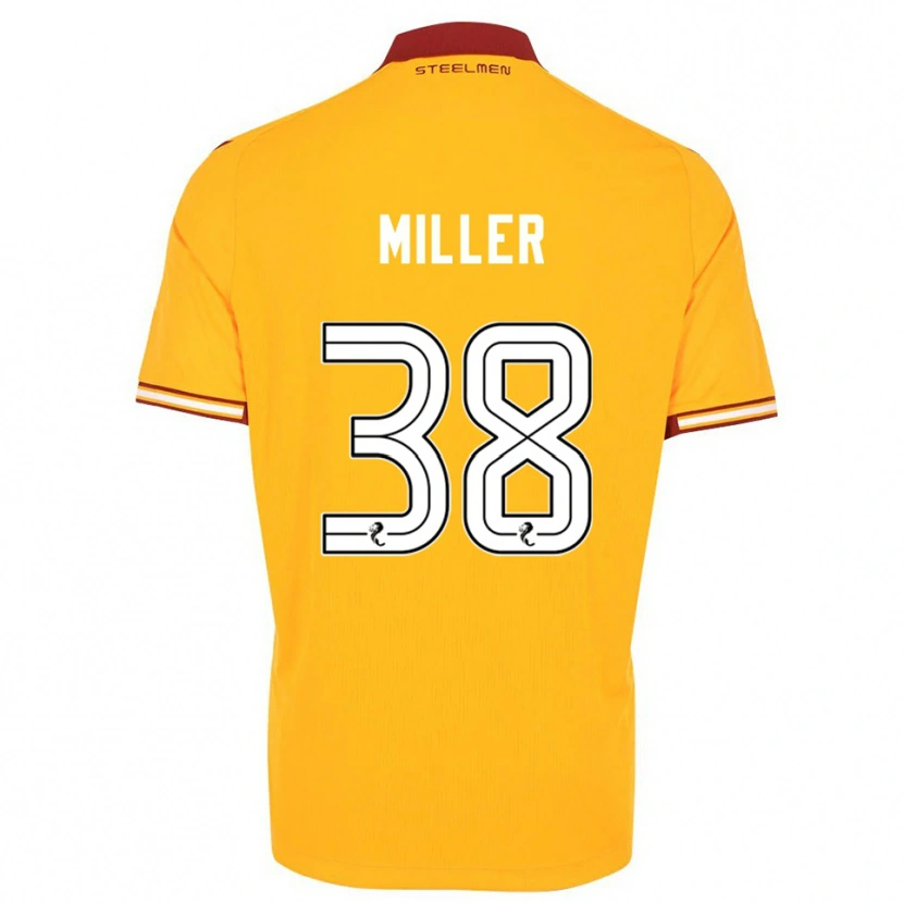 Danxen Uomo Maglia Lennon Miller #38 Giallo Bordeaux Kit Gara Home 2025/26 Maglietta
