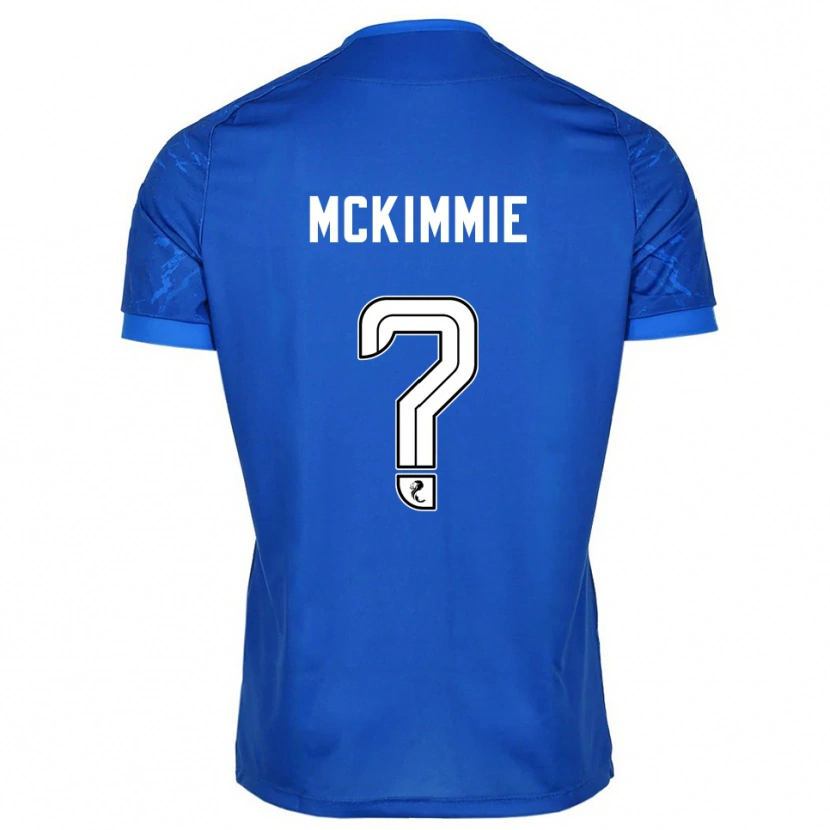 Danxen Uomo Maglia Lucas Mckimmie #0 Blu Bianco Kit Gara Home 2025/26 Maglietta