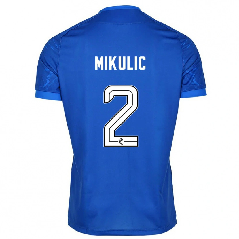 Danxen Uomo Maglia Bozo Mikulic #2 Blu Bianco Kit Gara Home 2025/26 Maglietta