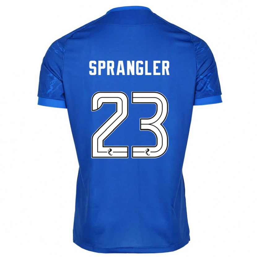 Danxen Uomo Maglia Sven Sprangler #23 Blu Bianco Kit Gara Home 2025/26 Maglietta