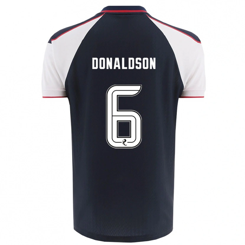 Danxen Uomo Maglia Coll Donaldson #6 Blu Navy Bianco Kit Gara Home 2025/26 Maglietta