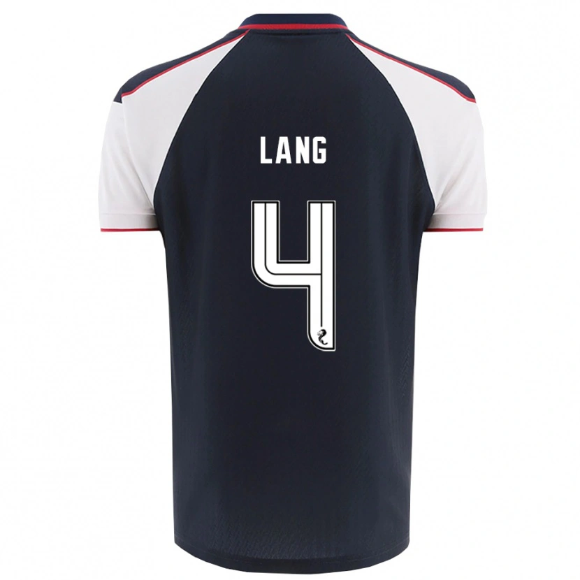 Danxen Uomo Maglia Tom Lang #4 Blu Navy Bianco Kit Gara Home 2025/26 Maglietta