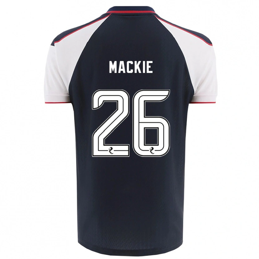 Danxen Uomo Maglia Sean Mackie #26 Blu Navy Bianco Kit Gara Home 2025/26 Maglietta
