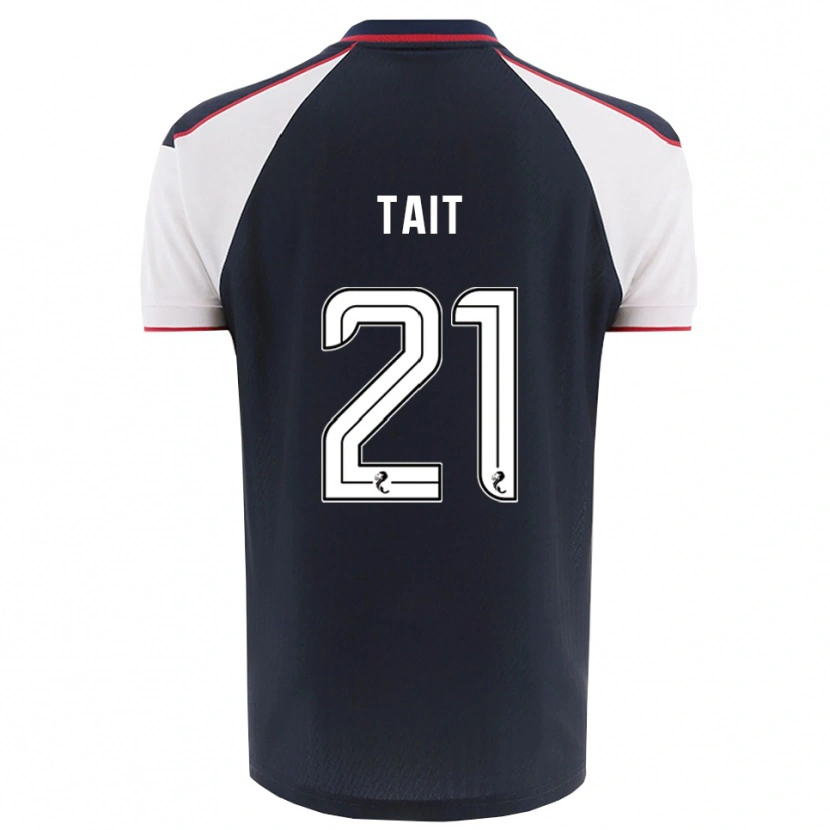 Danxen Uomo Maglia Dylan Tait #21 Blu Navy Bianco Kit Gara Home 2025/26 Maglietta