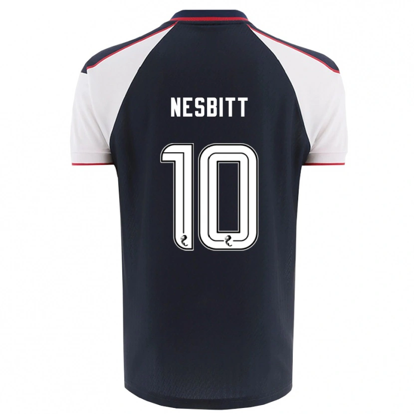 Danxen Uomo Maglia Aidan Nesbitt #10 Blu Navy Bianco Kit Gara Home 2025/26 Maglietta