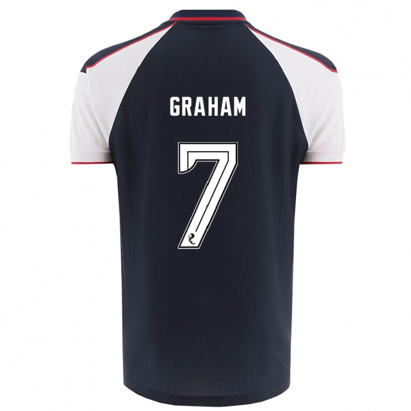 Danxen Uomo Maglia Brian Graham #7 Blu Navy Bianco Kit Gara Home 2025/26 Maglietta