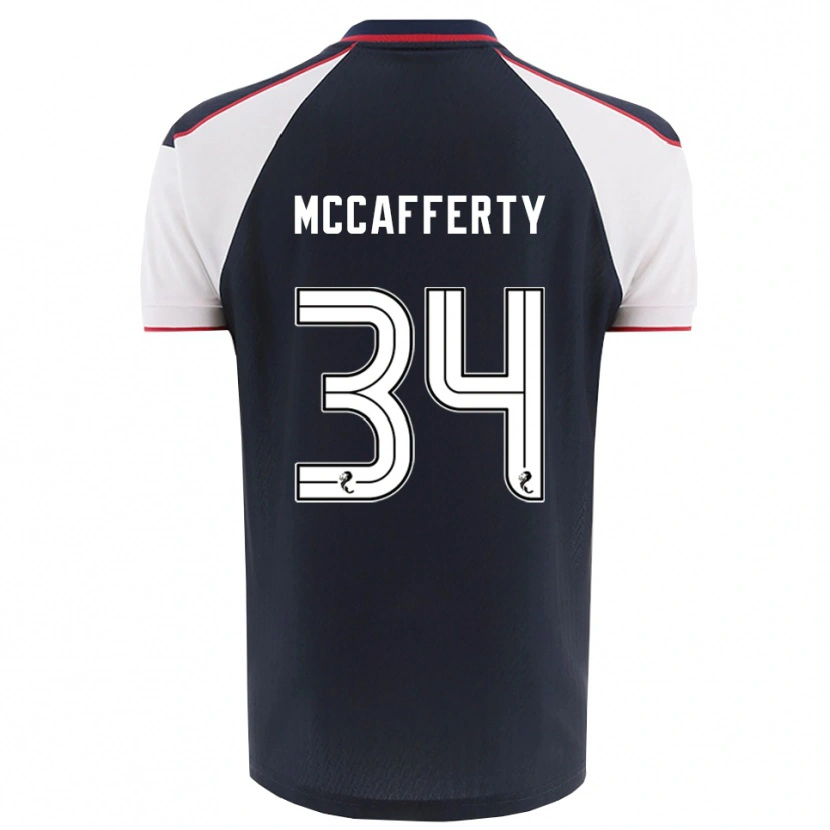 Danxen Uomo Maglia Flynn Mccafferty #34 Blu Navy Bianco Kit Gara Home 2025/26 Maglietta