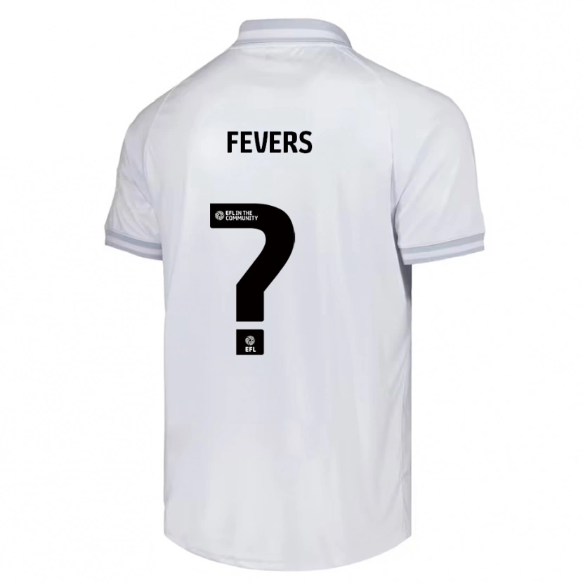 Danxen Uomo Maglia Becky Fevers #0 Bianco Grigio Nero Kit Gara Away 2025/26 Maglietta