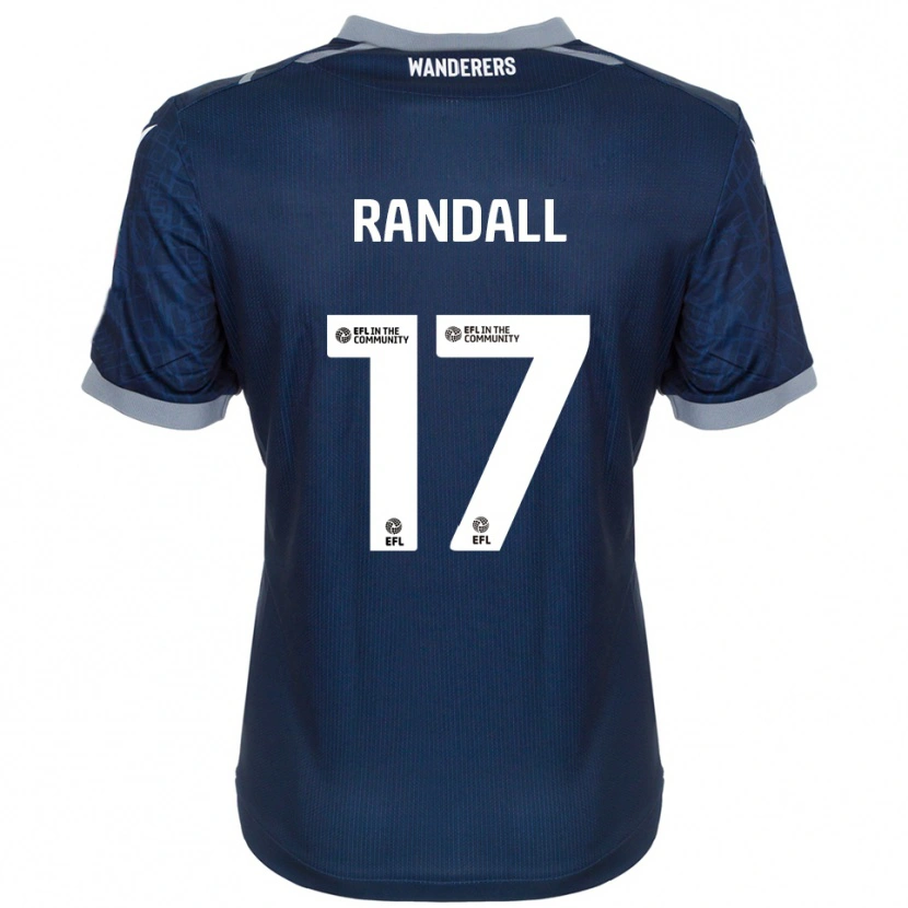 Danxen Uomo Maglia Joel Randall #17 Blu Navy Grigio Kit Gara Away 2025/26 Maglietta