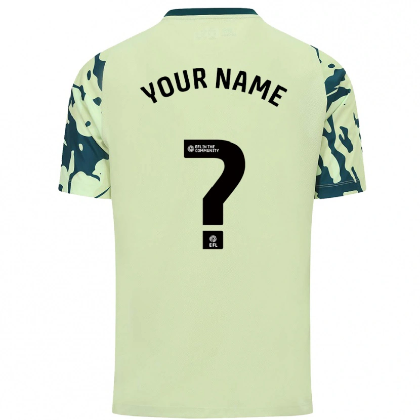 Danxen Uomo Maglia Il Tuo Nome #0 Verde Scuro Kit Gara Away 2025/26 Maglietta