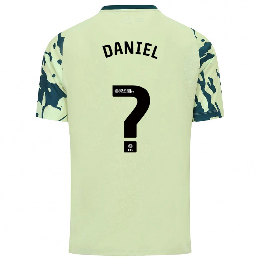 Danxen Uomo Maglia Hugo Daniel #0 Verde Scuro Kit Gara Away 2025/26 Maglietta
