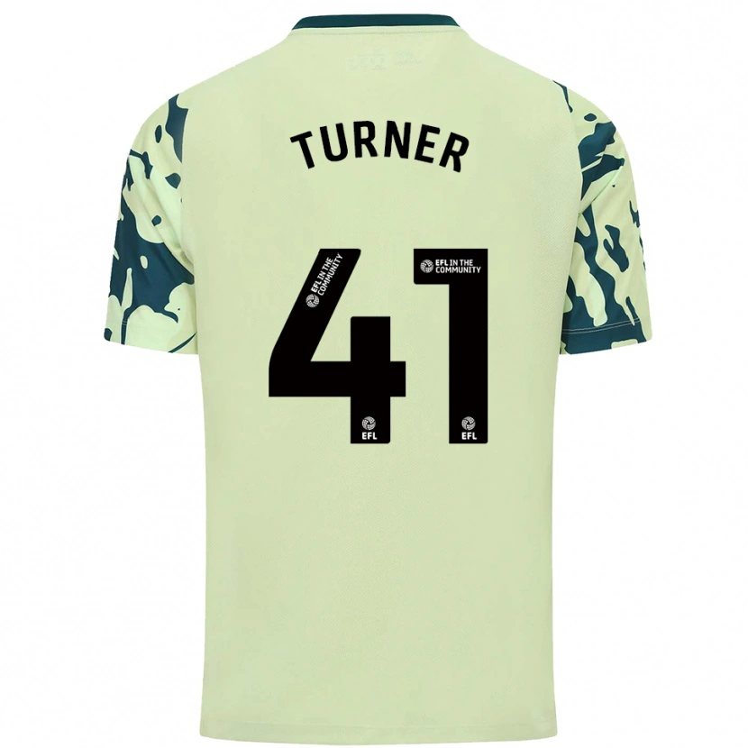 Danxen Uomo Maglia Matthew Turner #41 Verde Scuro Kit Gara Away 2025/26 Maglietta