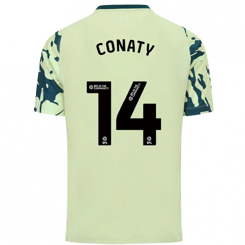 Danxen Uomo Maglia Keano Conaty #14 Verde Scuro Kit Gara Away 2025/26 Maglietta