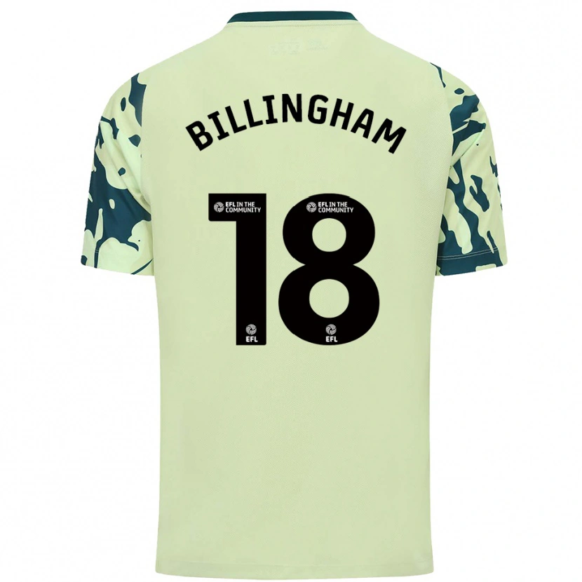 Danxen Uomo Maglia Lily Billingham #18 Verde Scuro Kit Gara Away 2025/26 Maglietta