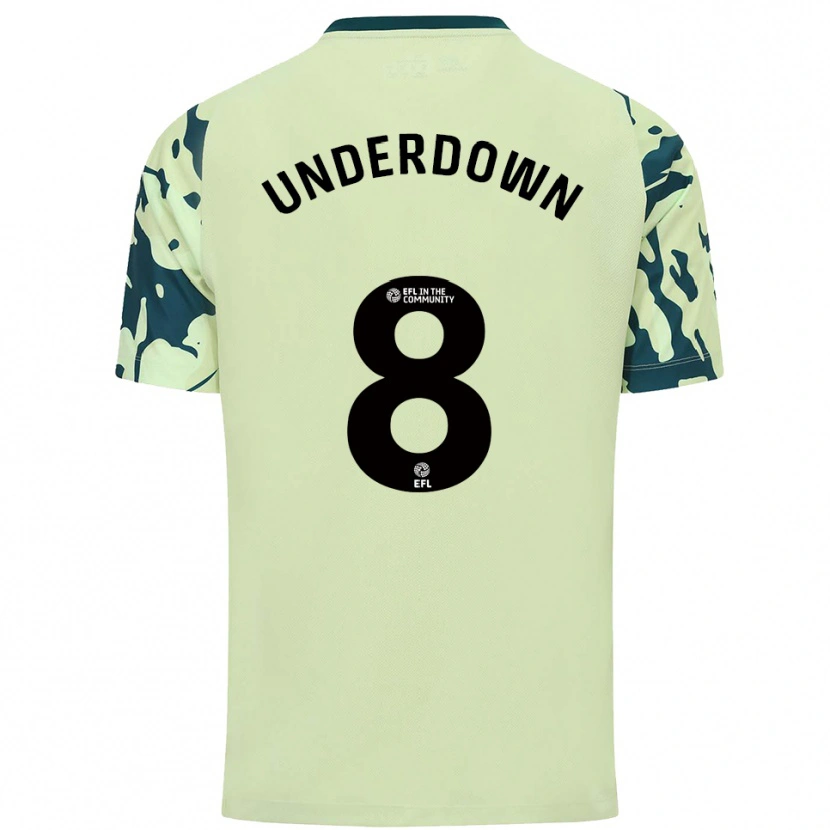 Danxen Uomo Maglia Kanisha Underdown #8 Verde Scuro Kit Gara Away 2025/26 Maglietta
