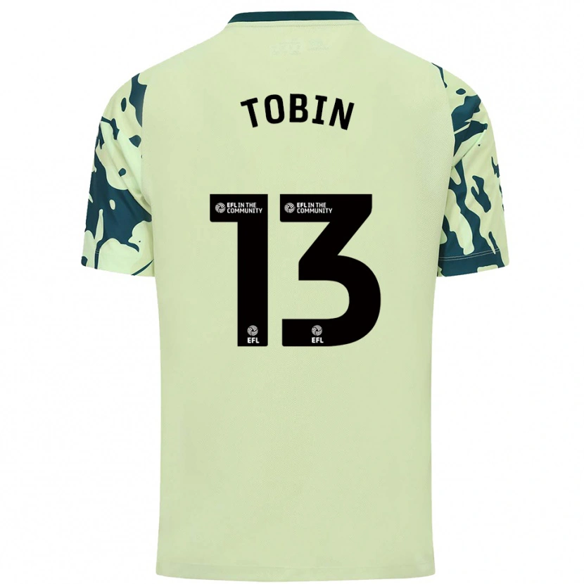 Danxen Uomo Maglia Tiger Tobin #13 Verde Scuro Kit Gara Away 2025/26 Maglietta