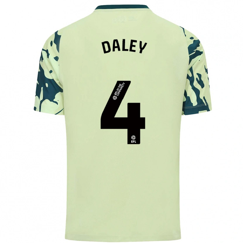 Danxen Uomo Maglia Hannah Daley #4 Verde Scuro Kit Gara Away 2025/26 Maglietta