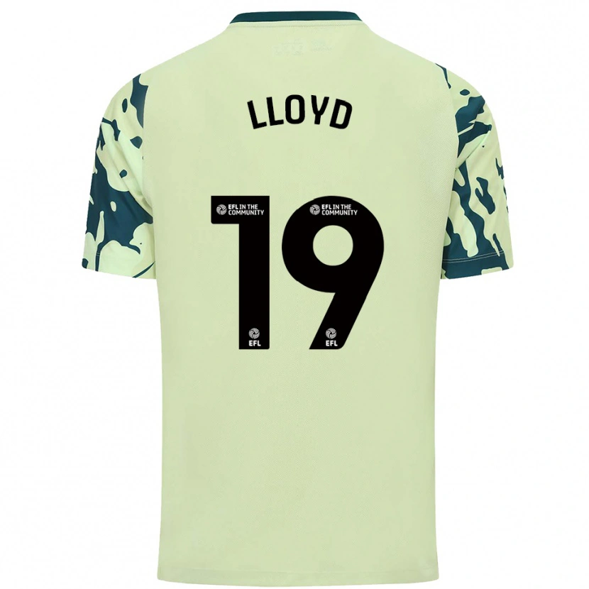 Danxen Uomo Maglia Madison Lloyd #19 Verde Scuro Kit Gara Away 2025/26 Maglietta