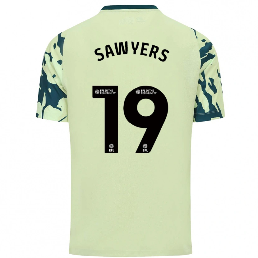 Danxen Uomo Maglia Romaine Sawyers #19 Verde Scuro Kit Gara Away 2025/26 Maglietta