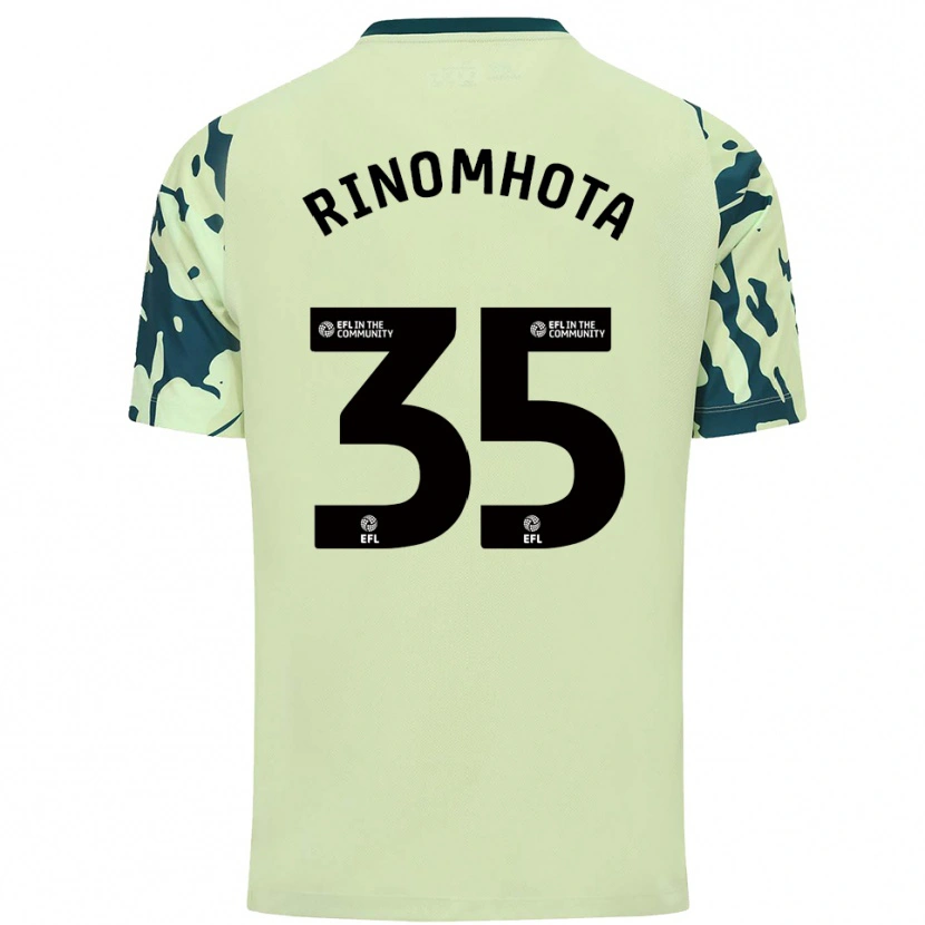 Danxen Uomo Maglia Andy Rinomhota #35 Verde Scuro Kit Gara Away 2025/26 Maglietta