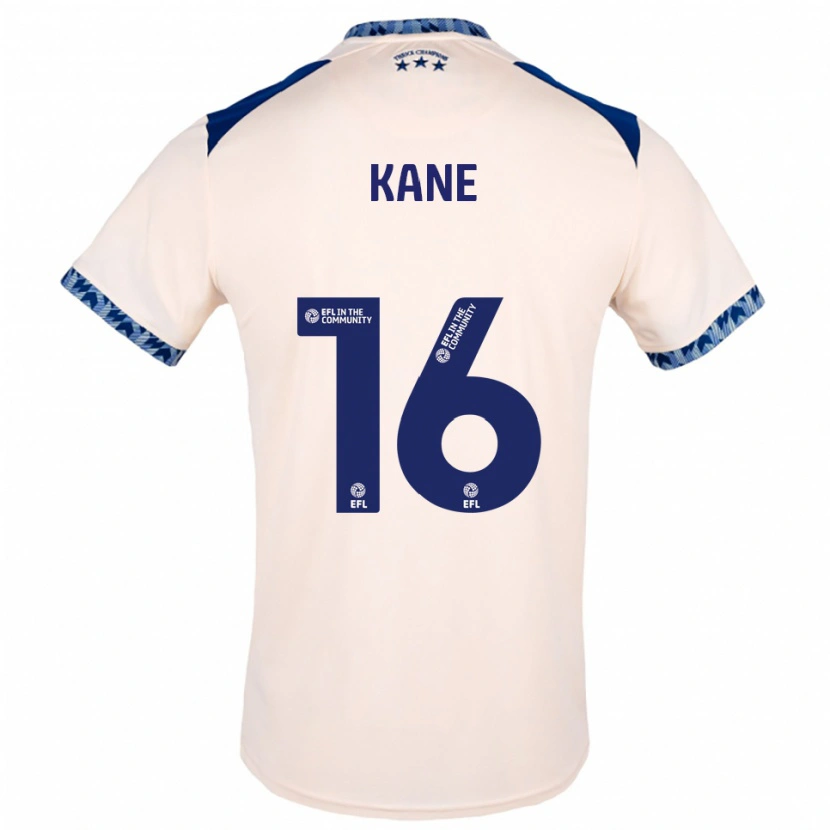 Danxen Uomo Maglia Herbie Kane #16 Bianco Sporco Blu Navy Kit Gara Away 2025/26 Maglietta