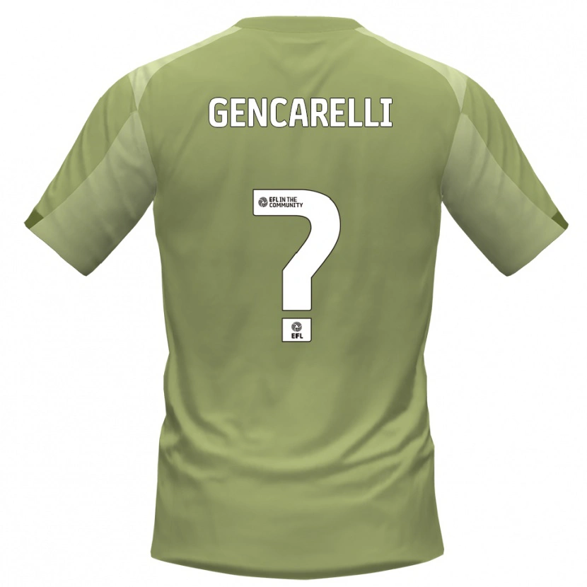 Danxen Uomo Maglia Tayla Gencarelli #0 Salvia Champagne Kit Gara Away 2025/26 Maglietta