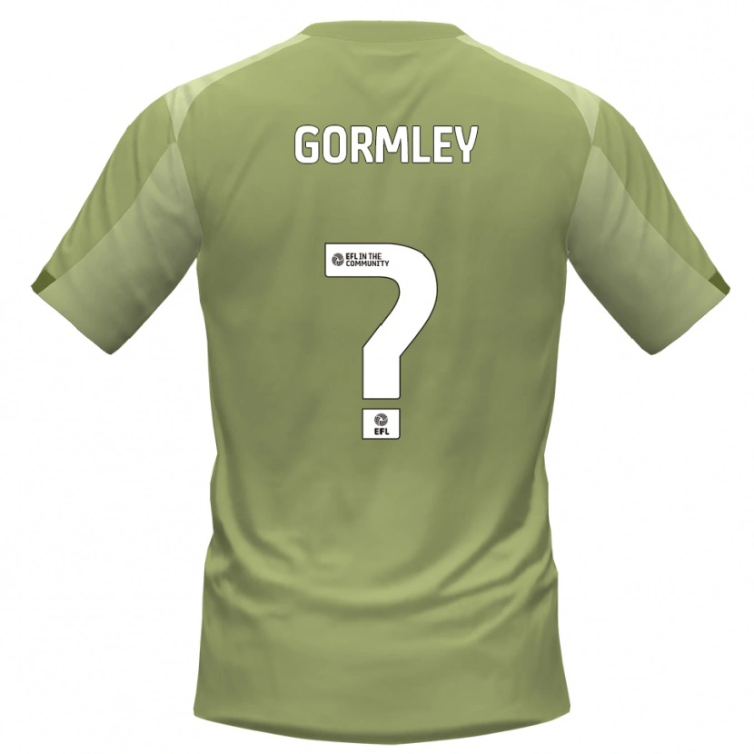 Danxen Uomo Maglia Chloe Gormley #0 Salvia Champagne Kit Gara Away 2025/26 Maglietta