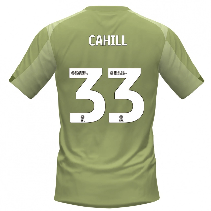 Danxen Uomo Maglia Killian Cahill #33 Salvia Champagne Kit Gara Away 2025/26 Maglietta