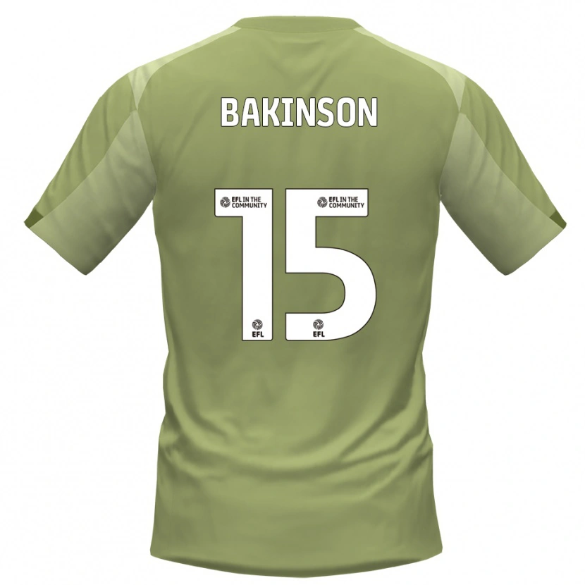 Danxen Uomo Maglia Tyreeq Bakinson #15 Salvia Champagne Kit Gara Away 2025/26 Maglietta