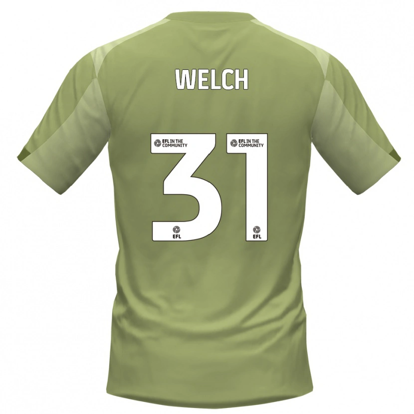 Danxen Uomo Maglia Makai Welch #31 Salvia Champagne Kit Gara Away 2025/26 Maglietta