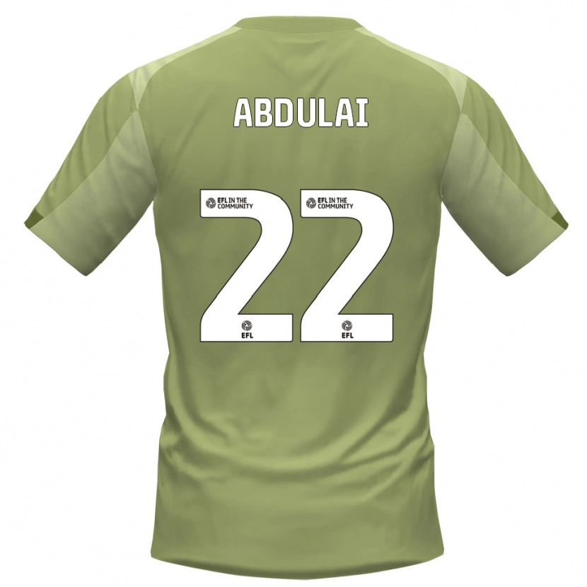 Danxen Uomo Maglia Azeem Abdulai #22 Salvia Champagne Kit Gara Away 2025/26 Maglietta